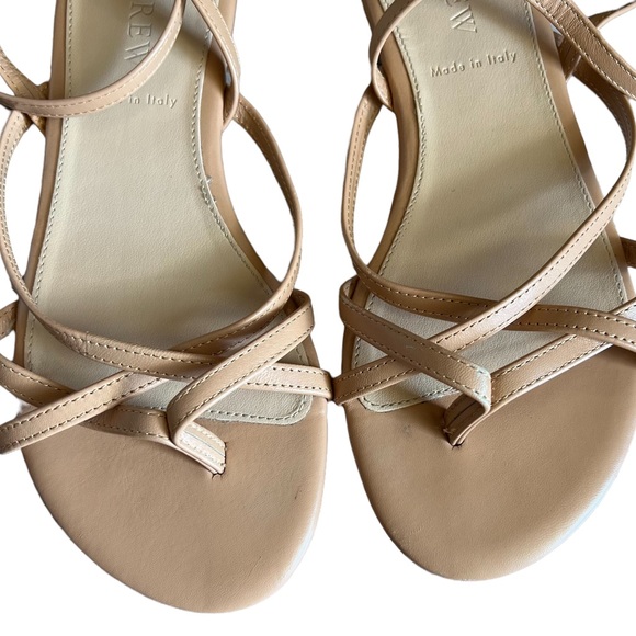 J Crew Pilar Strappy Sandals in Pecan Style 68892 Sz 6 - Picture 6 of 9